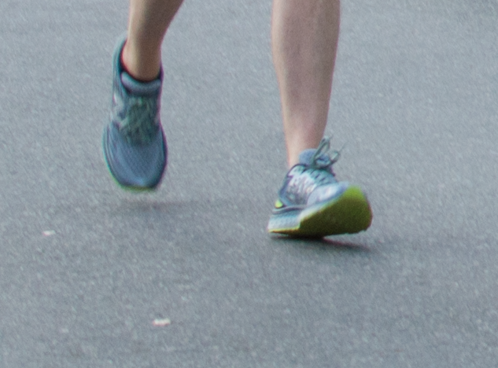 Heel striking - the heel is the first point of contact with the ground when landing on the foot.