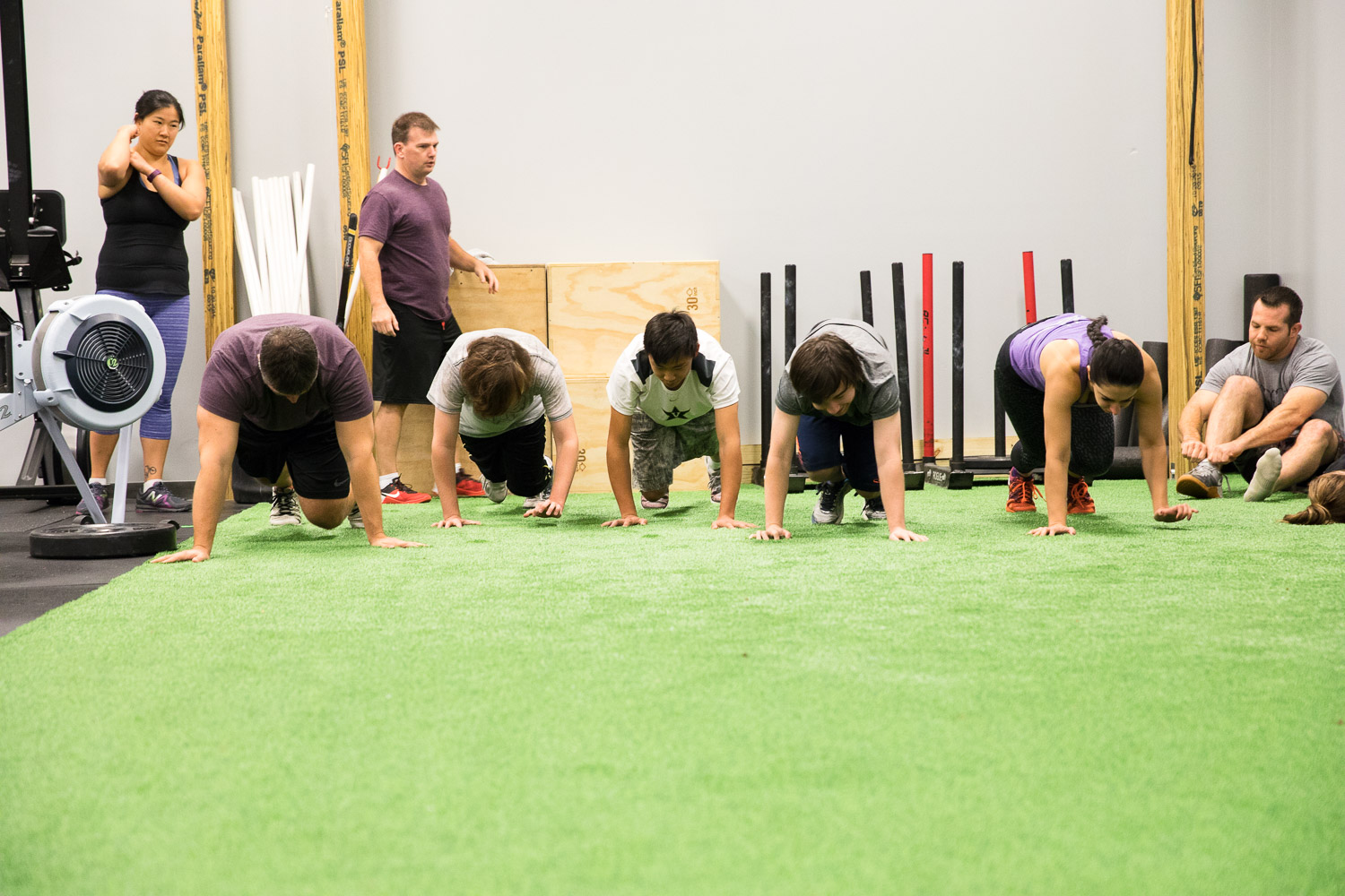 Workouts often begin with skill or coordination exercises.