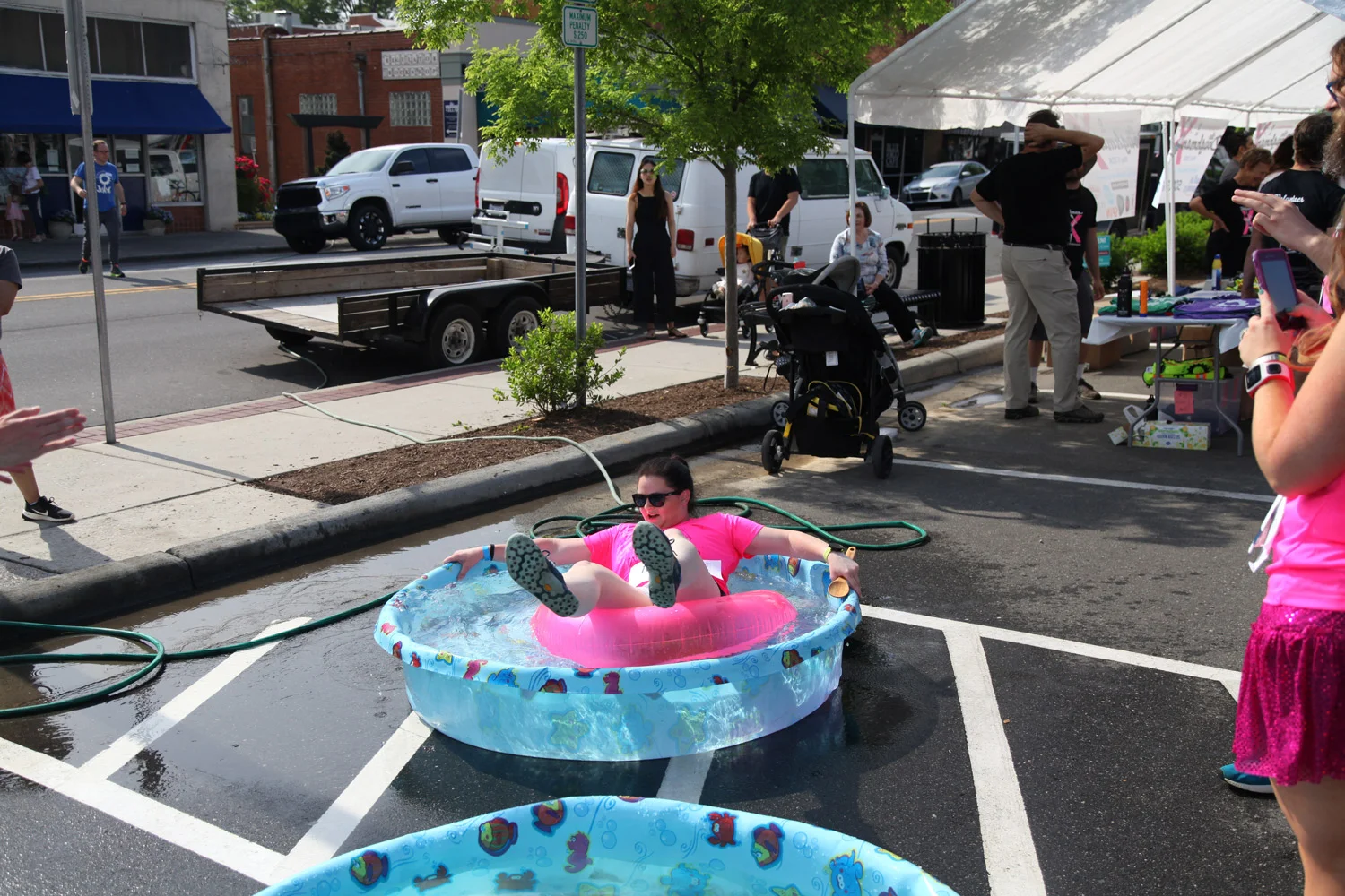 My "swim" portion of Doughman. Tell no one of this. Oh wait...did I just post this on the blog? Dang it. Can't deny it happened now. Photo courtesy of Michael Peace.