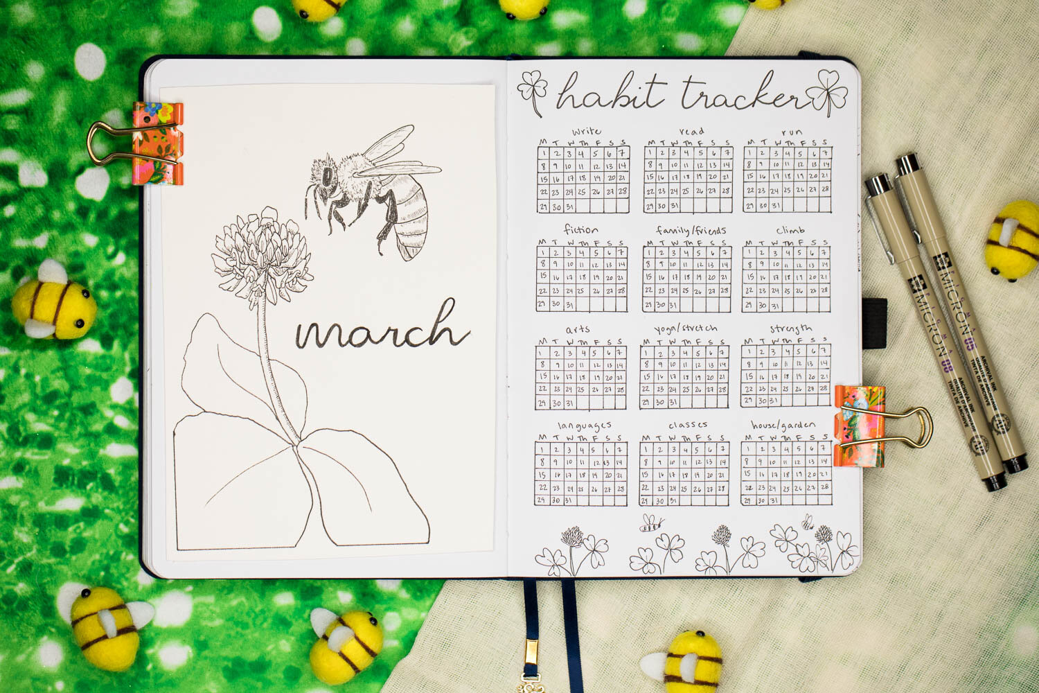 April Plan With Me - Archer and Olive Bullet Journal 