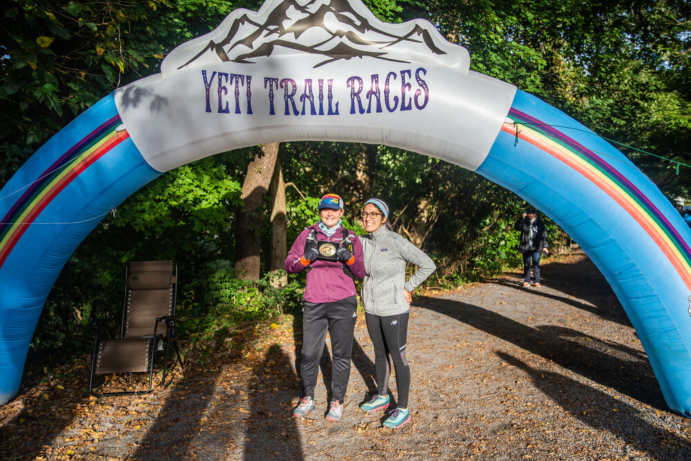  Finisher photo with Magdalena. (Photo credit: Appalachian Exposures, race photographer) 