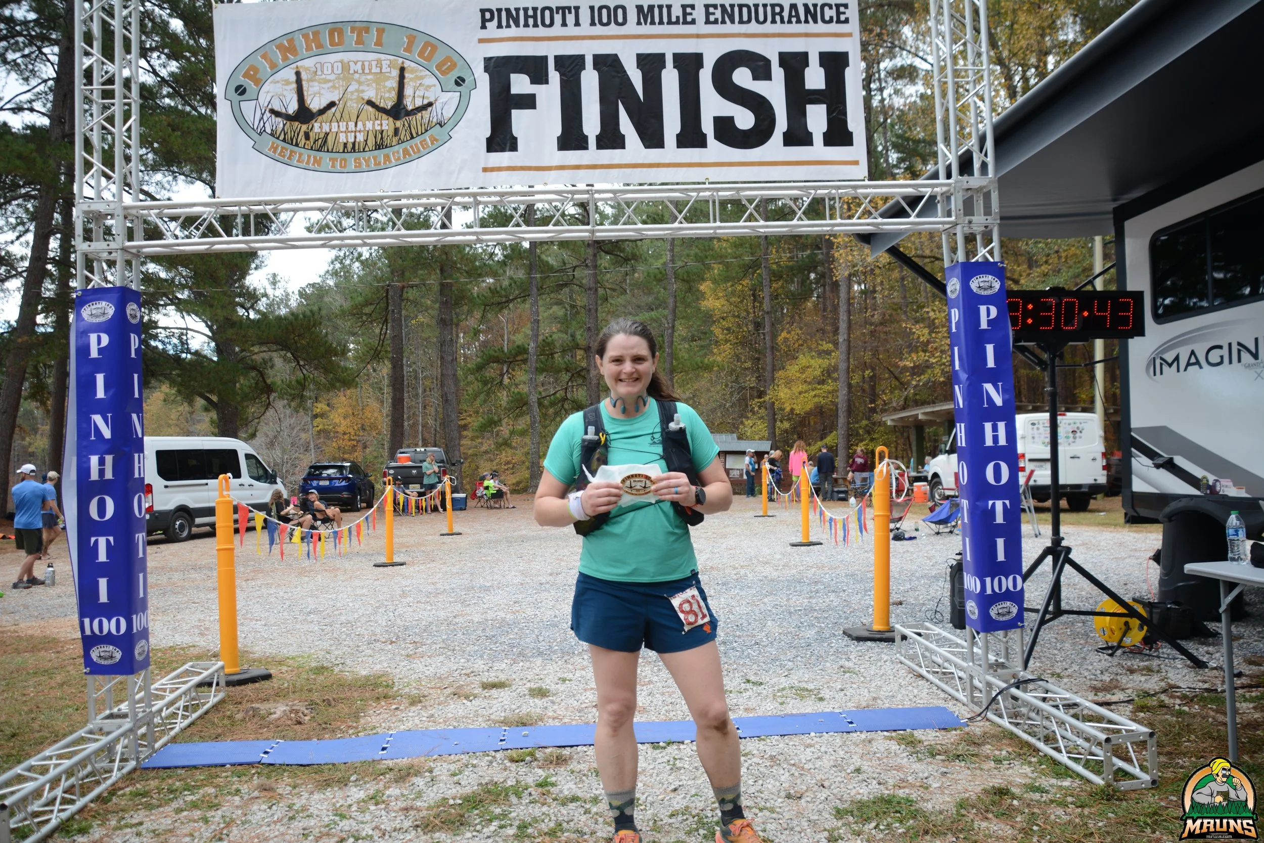 Finish line of Pinhoti 100!