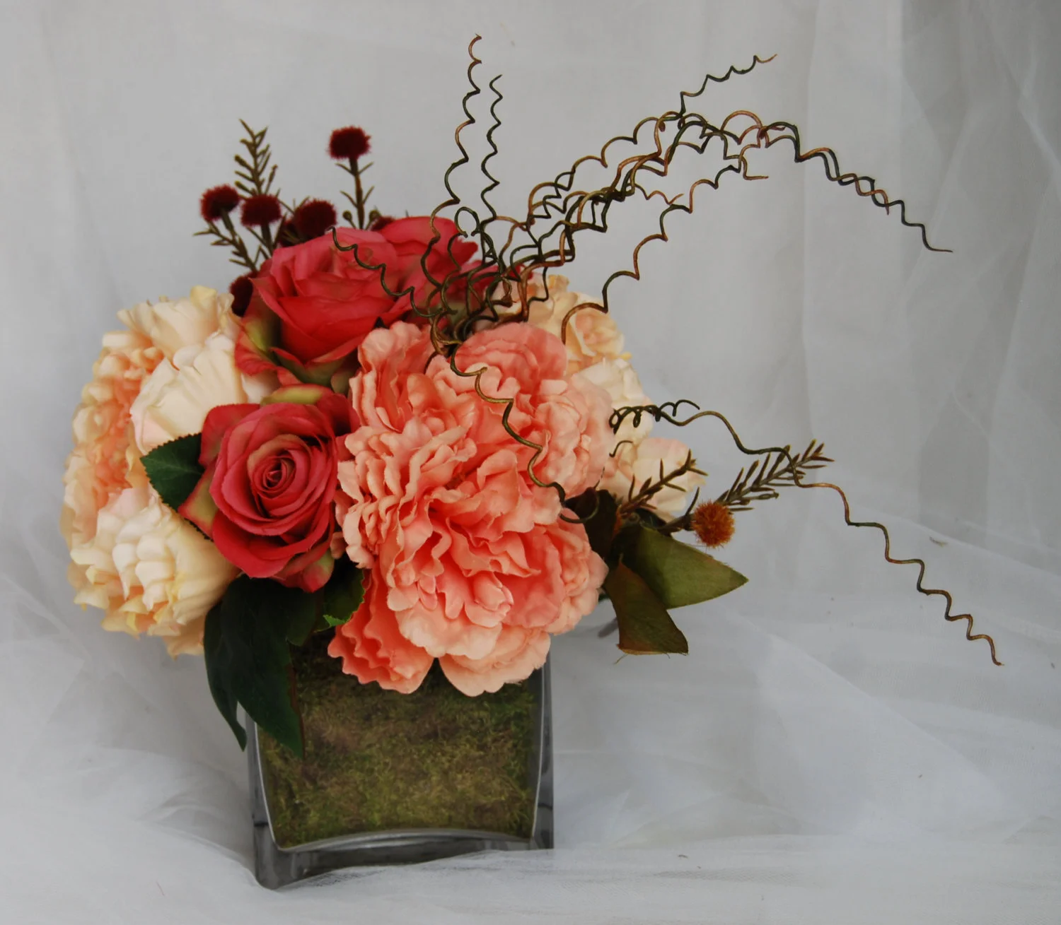 silk flower arrangements for mantel