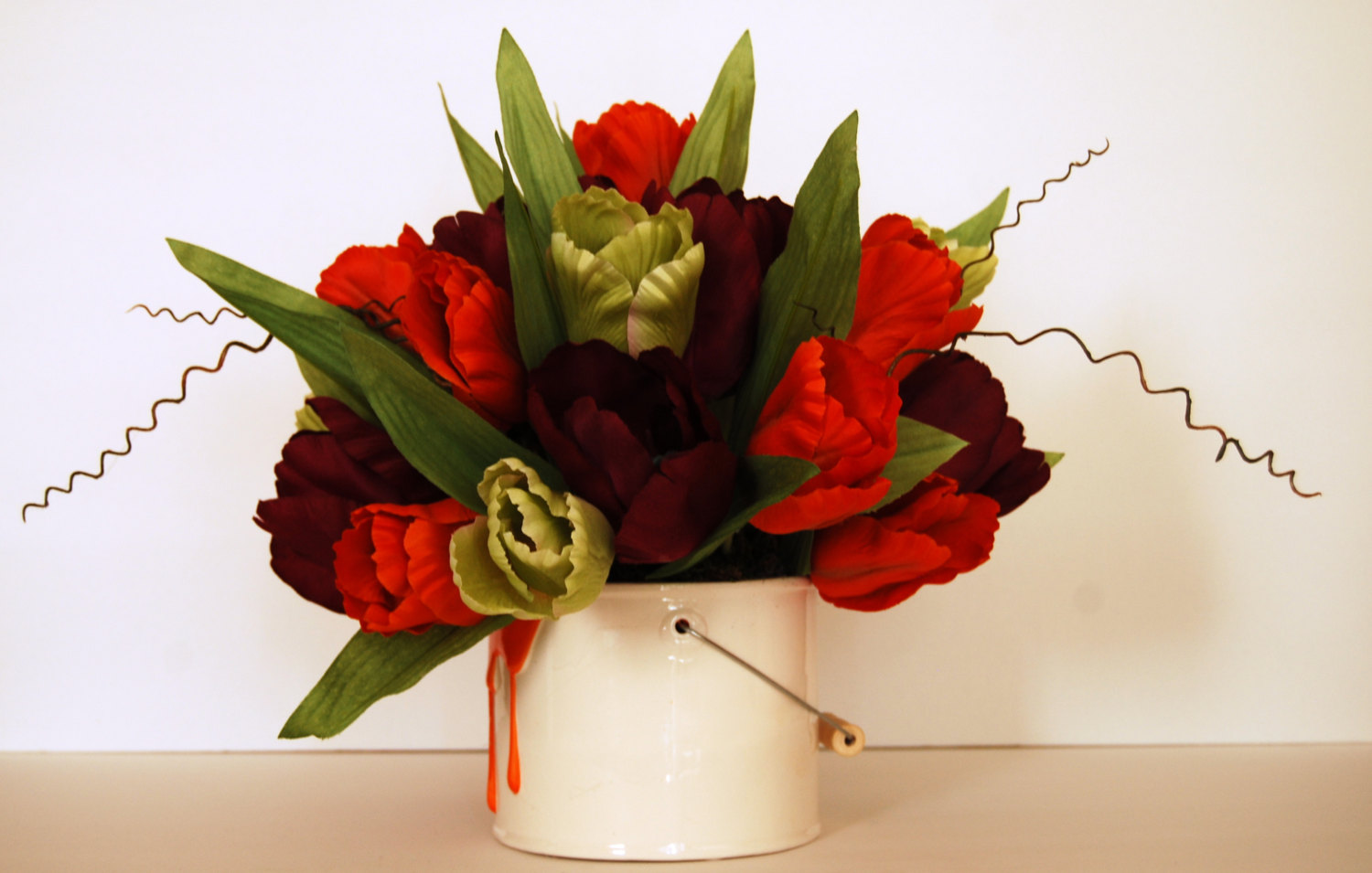 custom silk floral arrangements near me