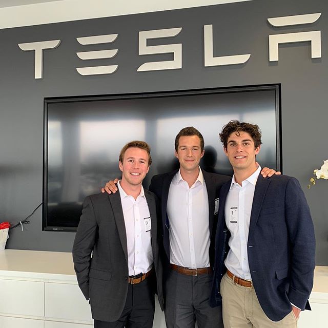 Beta Theta Pi brothers involved in the SIBC presented their final deliverable to executives at Tesla Motors headquarters this weekend in Fremont, CA. Congratulations on finishing a consulting project that took about six months! 🚘⚡️