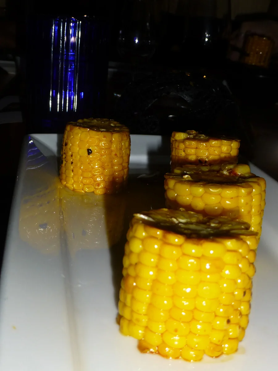 Sweet roasted corn with miso paste