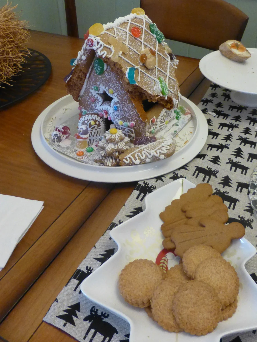 The gingerbread house gets demolished