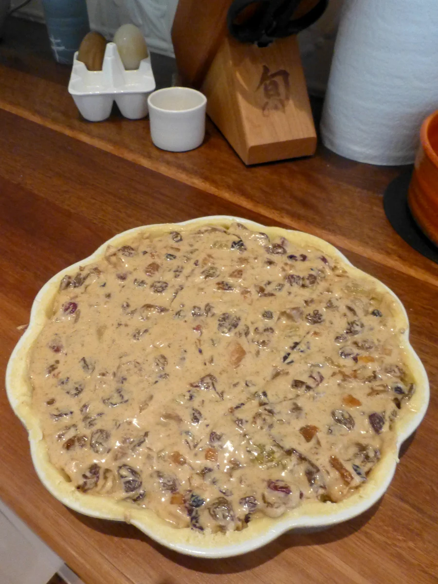 The mince pie tart before it hits the oven