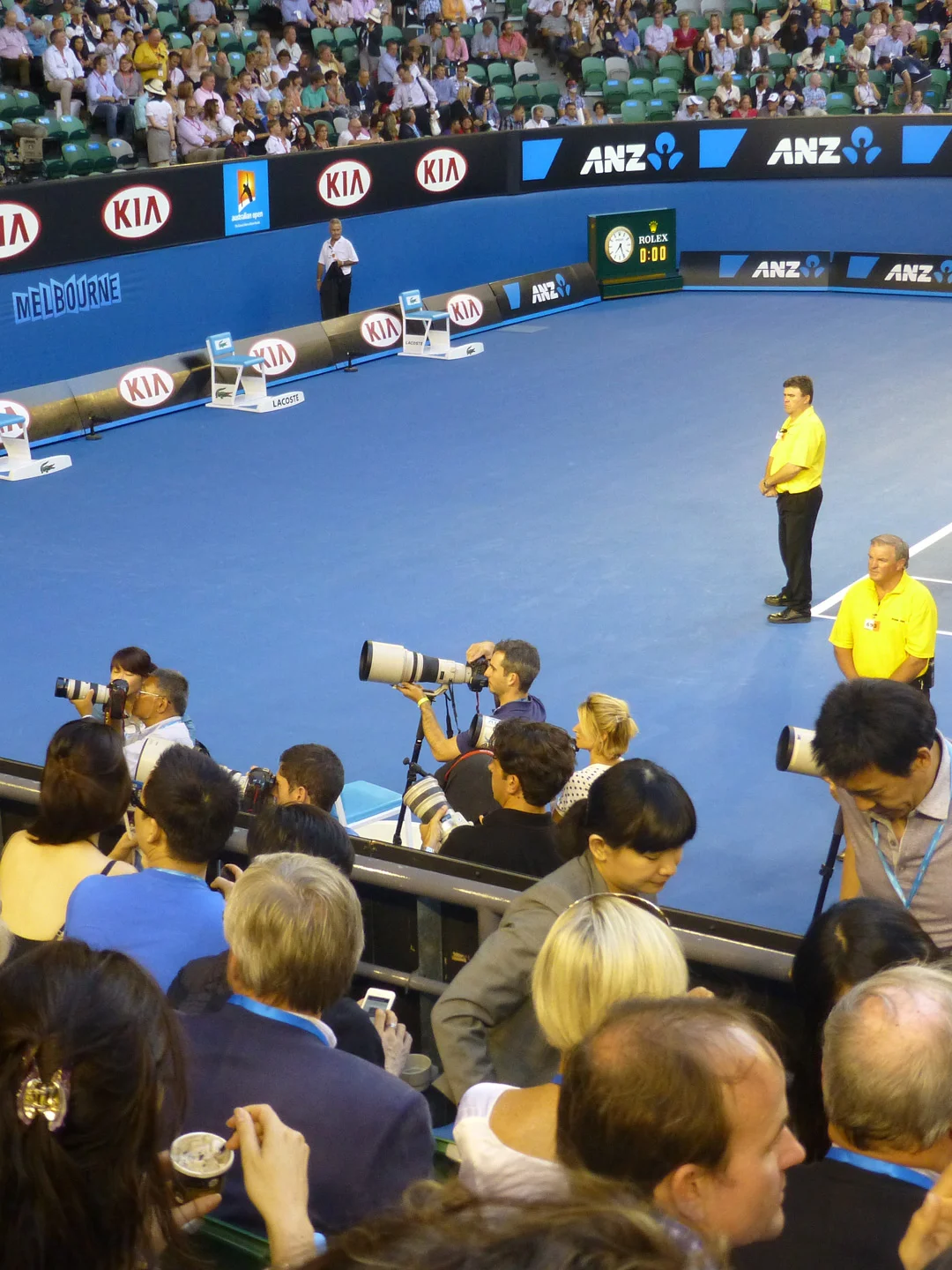 Photographers at the ready