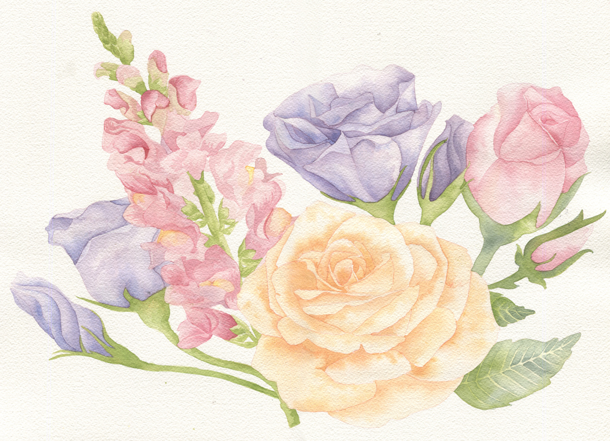 The complete finished painting