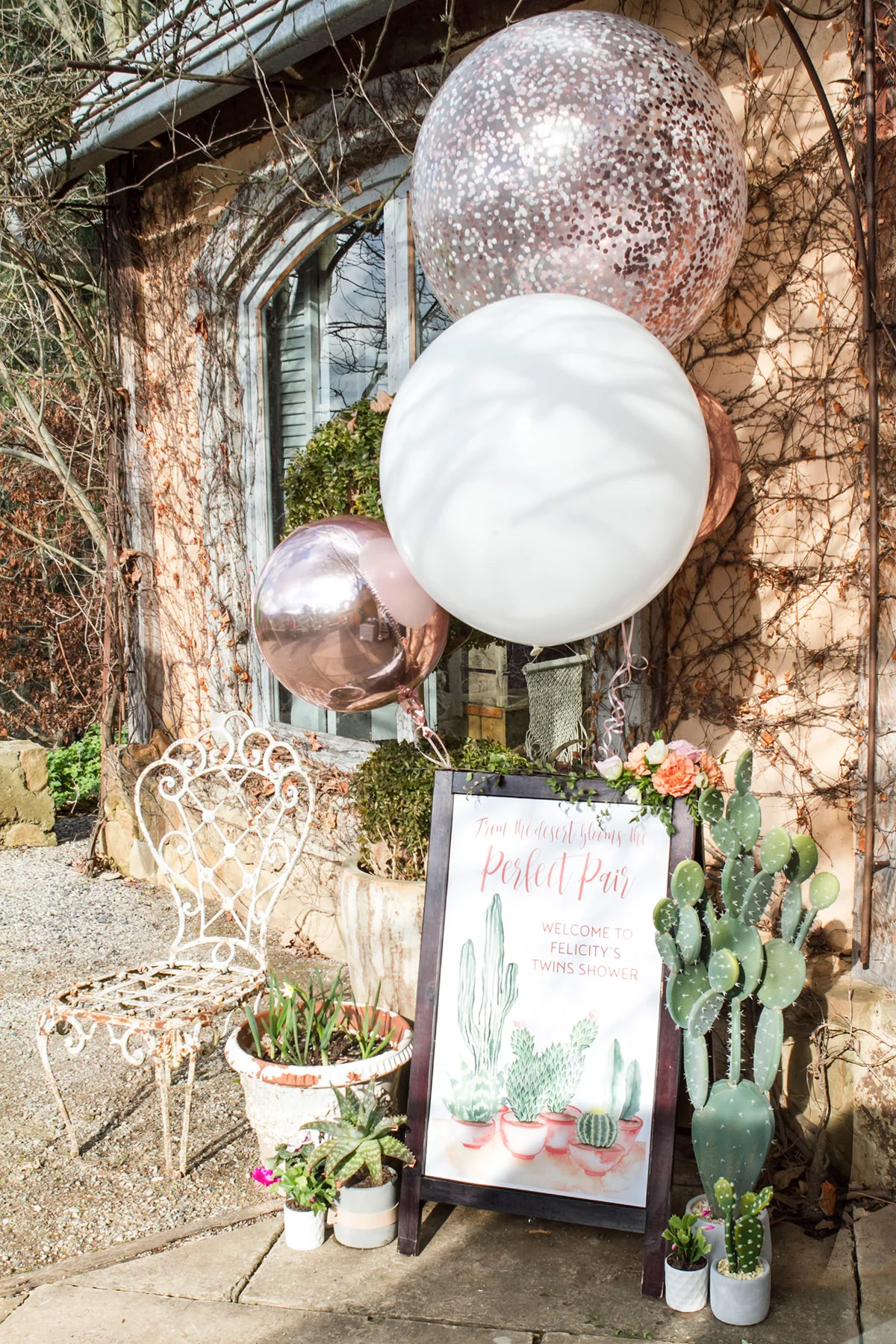 Outside the venue a custom sign from ELK Prints welcome's guests and sets the scene for the day's event.