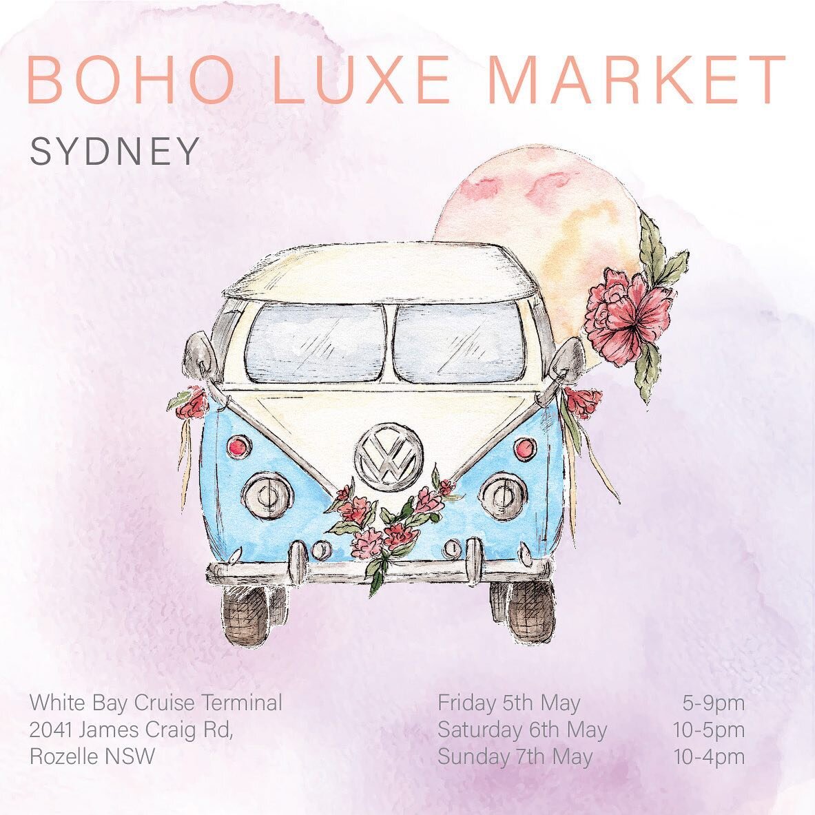 Looking for inspiration for your wedding day? I&rsquo;ll be exhibiting some of my favourite invitation designs at the Boho Lux Market this weekend, open Friday night and Saturday and Sunday during the day at White Bay Cruise Terminal in Rozelle. 

I 