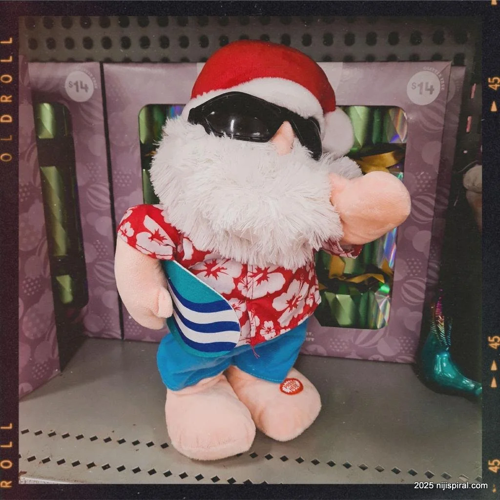 Weekly Photo: Surfing Santa