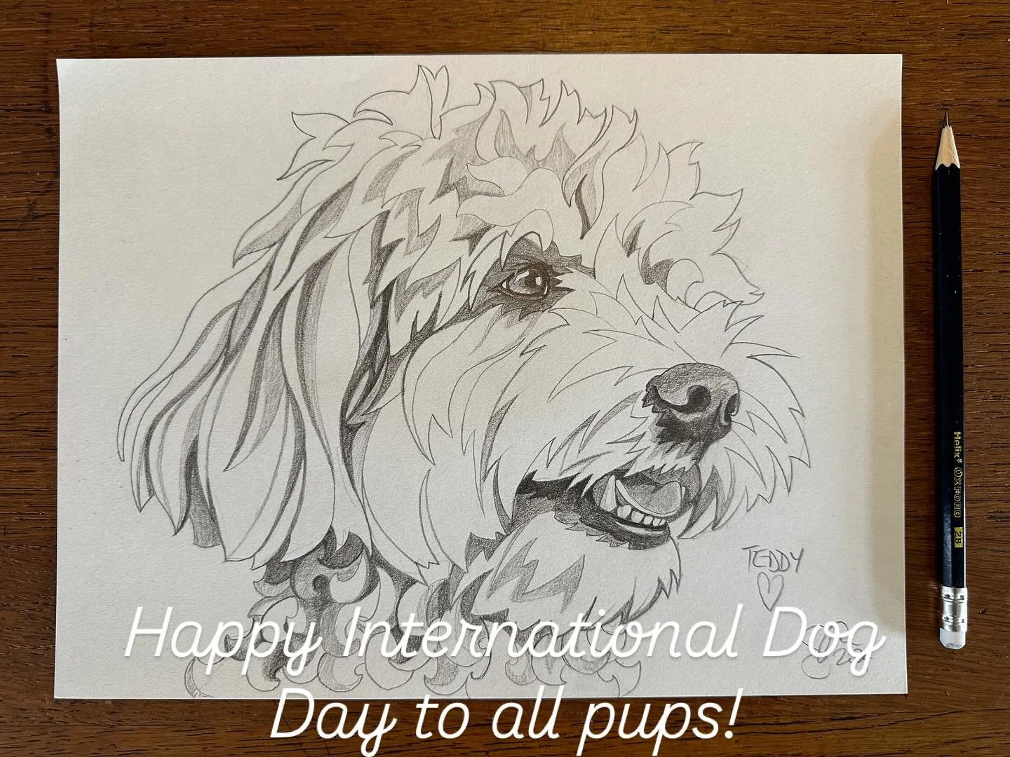 Happy International Dog Day!

#internationaldogday #dogday #dog #dogsofinstagram #pups #puppy #pooch #art #drawing #pencil #commission