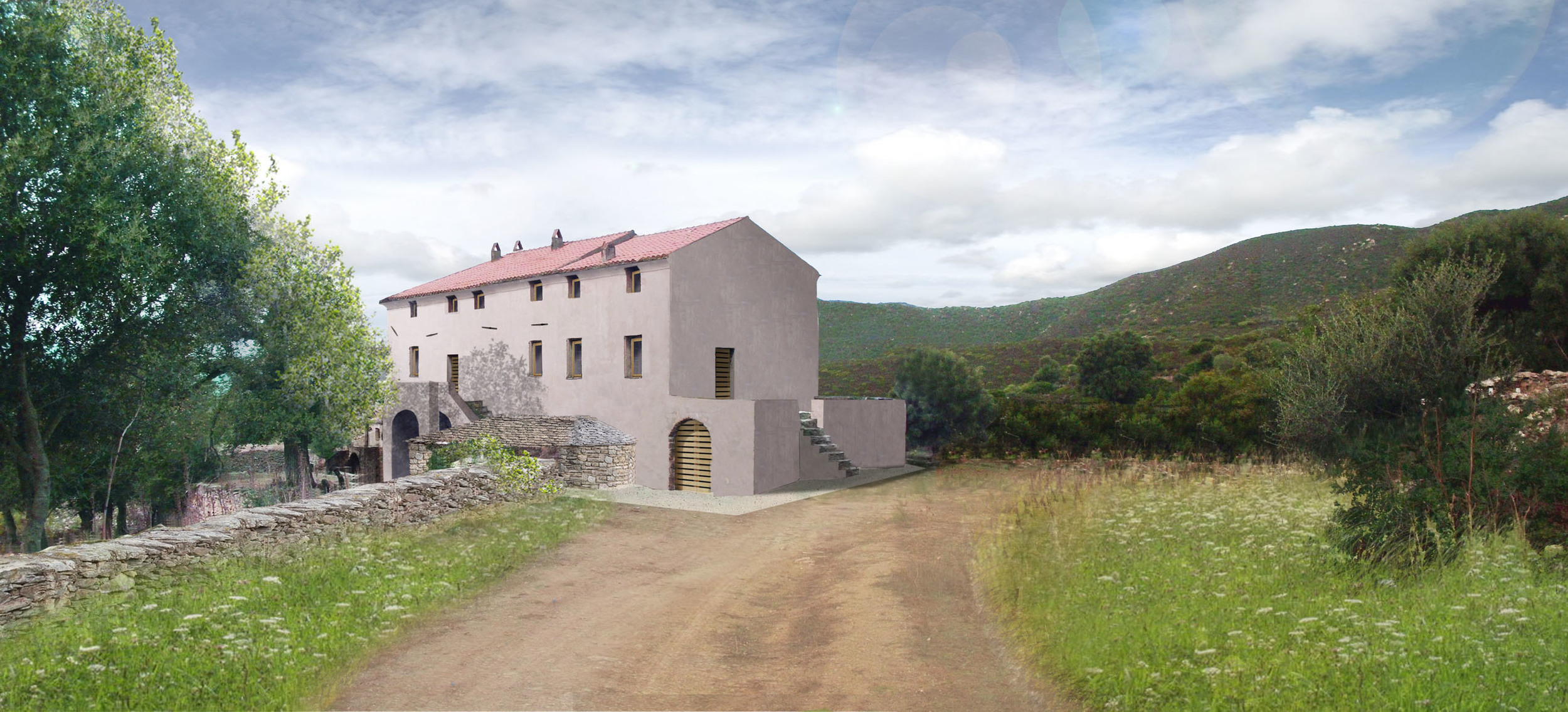 Corse (2b) Année: 2013-2015 Client: Conservatoire du Littoral Mandataire: CA’Architectes & Multi Bet Fluides: Stan Leclercq Shon: 500 m2 €ht: 2672650