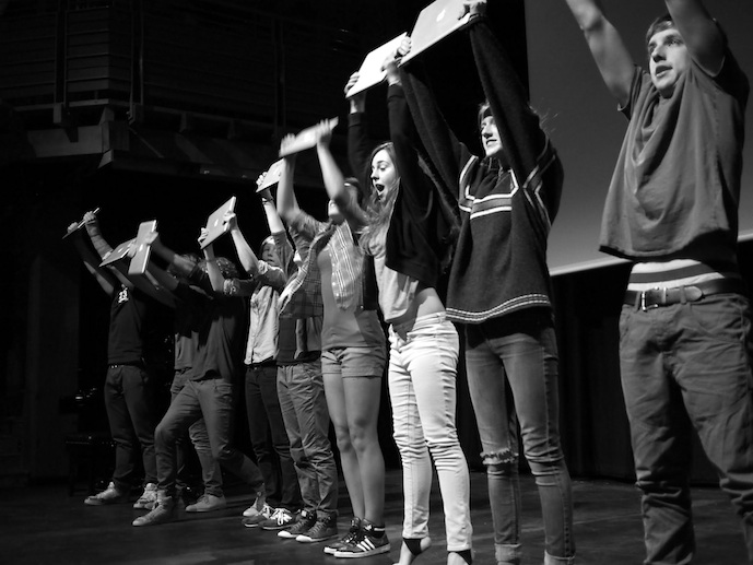 The Bedales memorial service for Kadian was a tremendous gift. Students staged an uplifting hour long performance of dance and music, and managed to capture a sense of him that was astounding. Videos can be seen here and photos can be seen here .