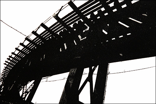    Untitled (Elevated Tracks)  ​  Photo etchings  7 1/2" x 11"​ 