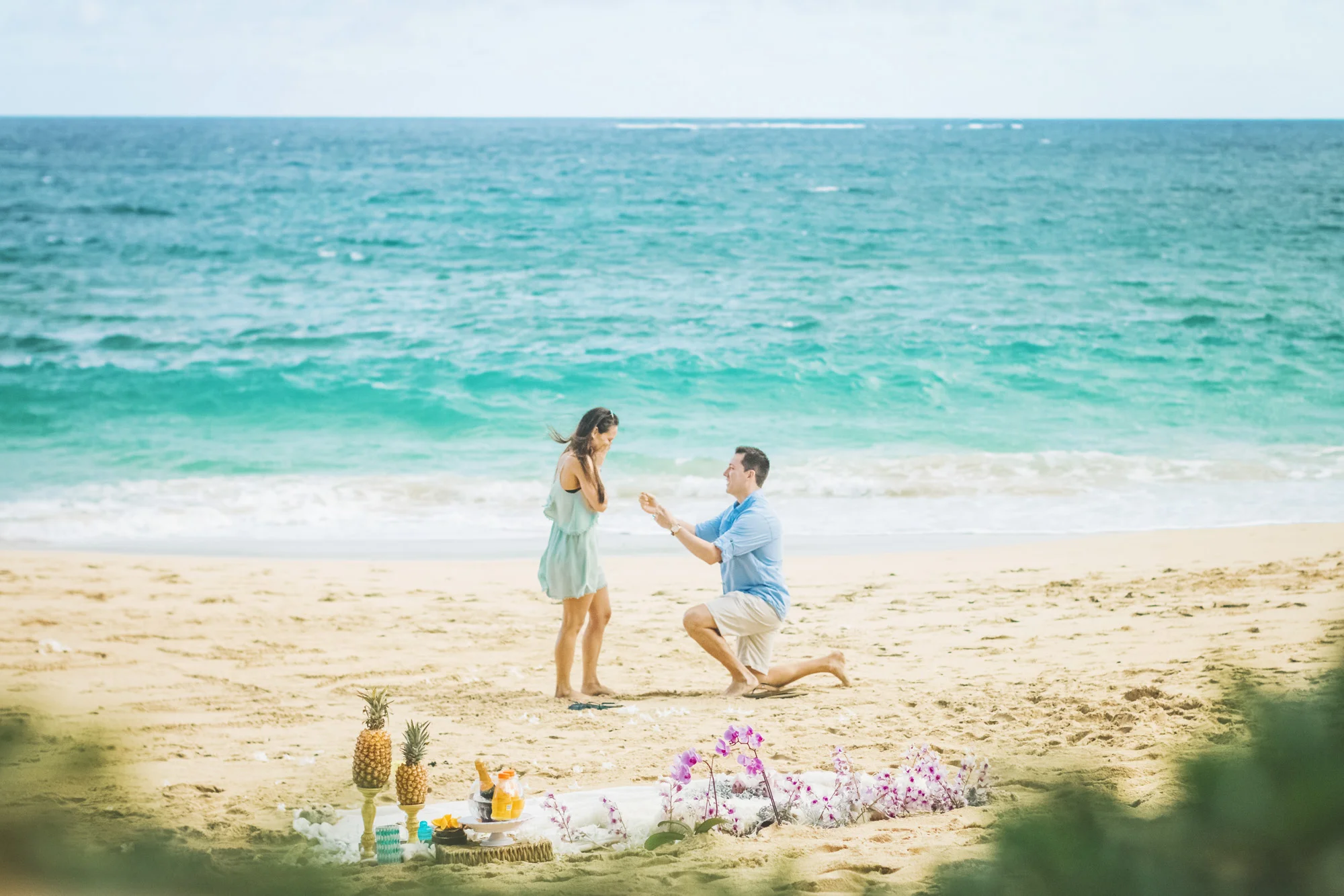 Aimee + Tyler {Romantic Maui Proposal at Baldwin Beach}