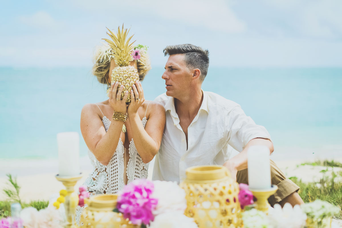 Maui bridal bohemian chic wedding inspiration