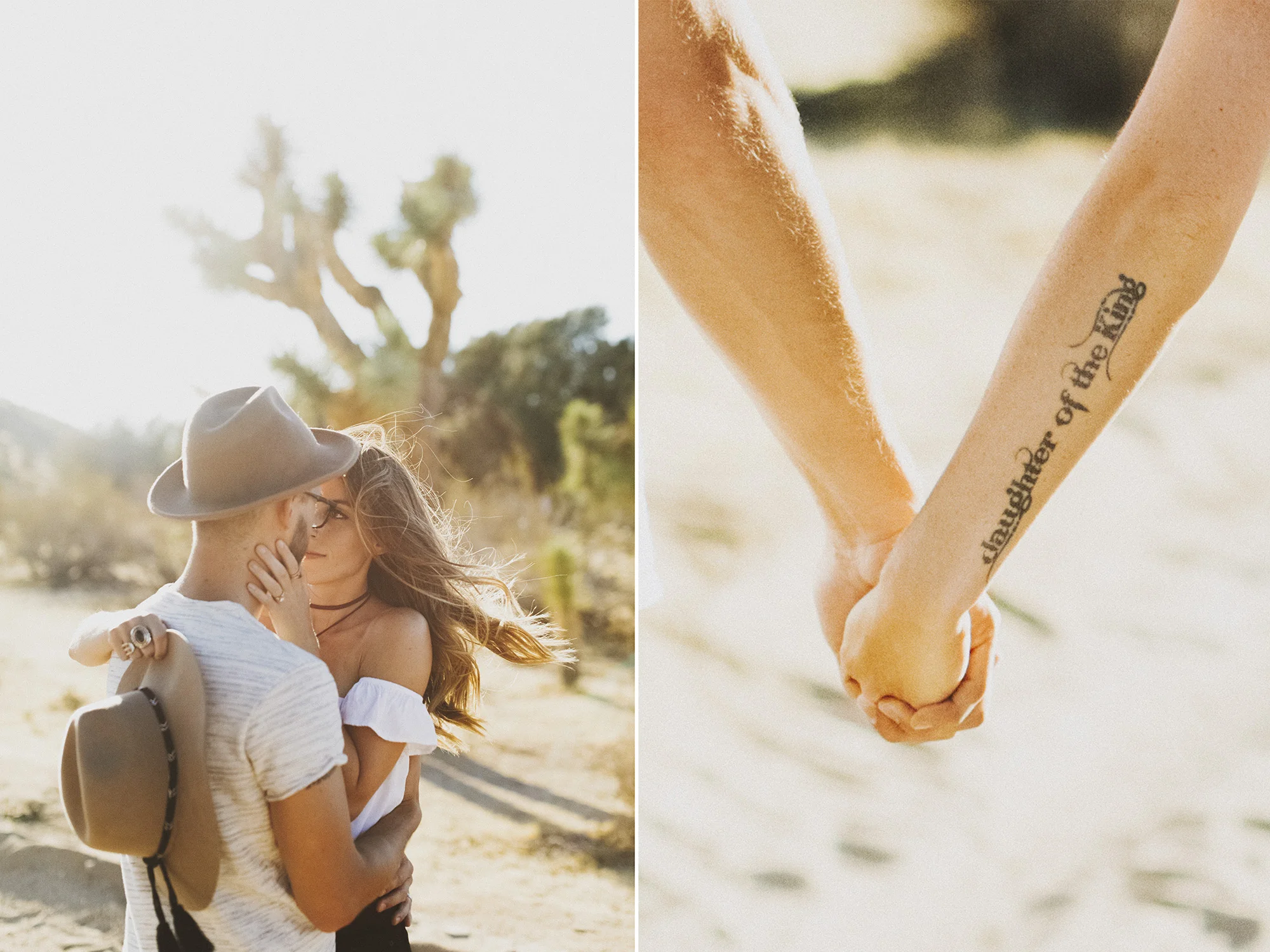 Melissa + Josh { Love session  at Heck Yeah Workshop in Joshua Tree California}