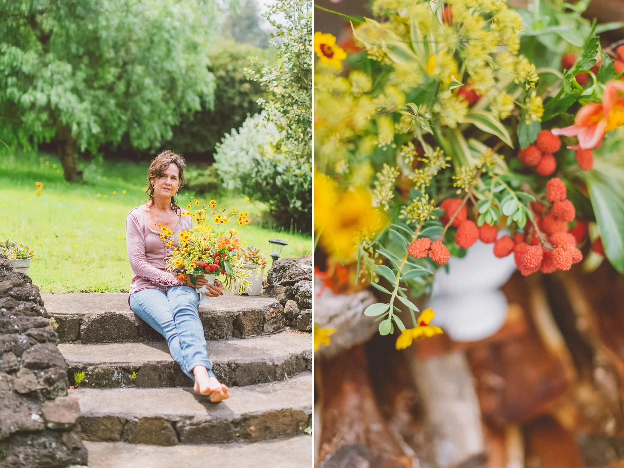Maui Weddings Vendor Behind Scenes { Teresa Sena Floral designer }