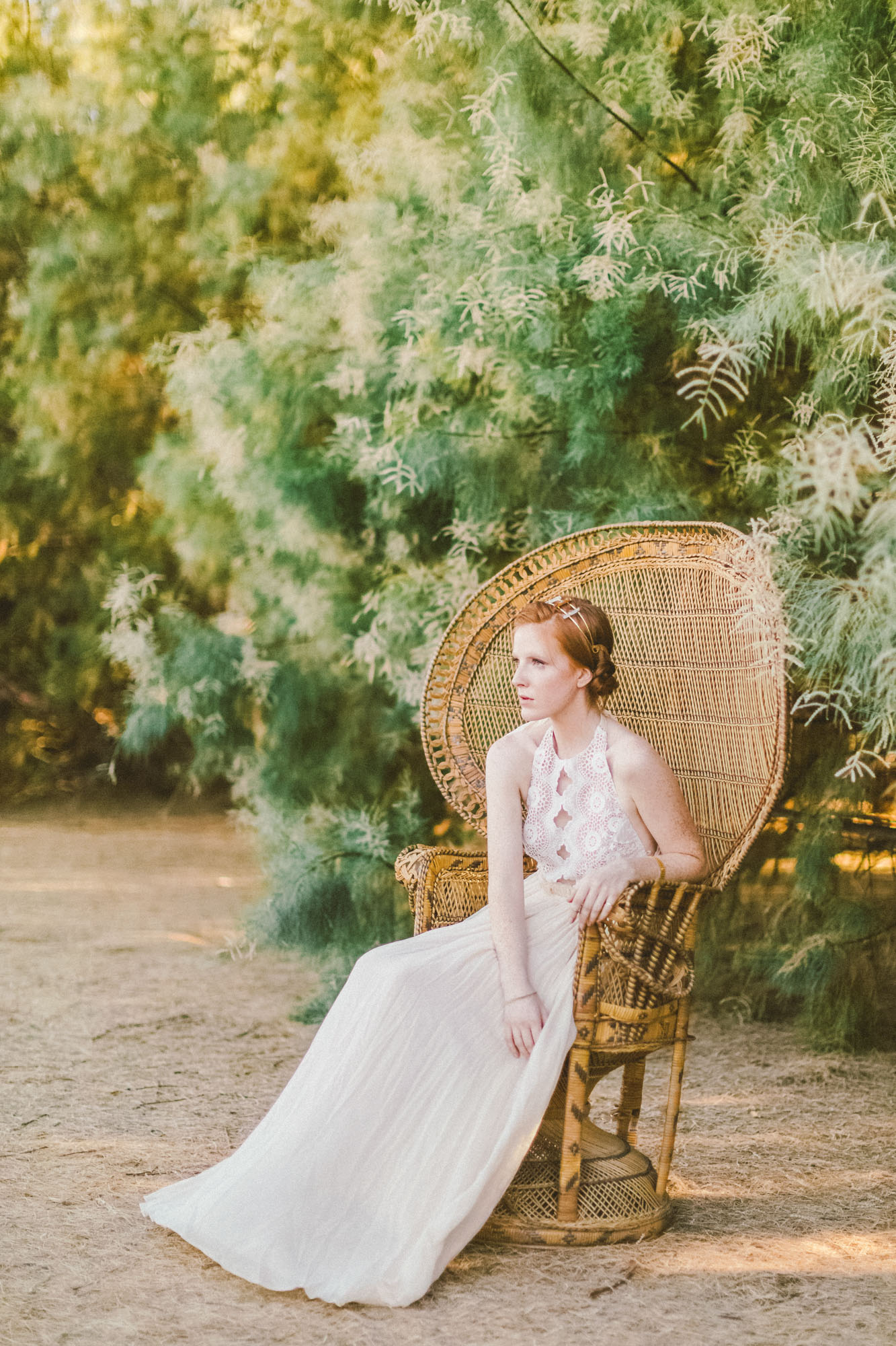 Glamorous chic bride wedding inspiration for california