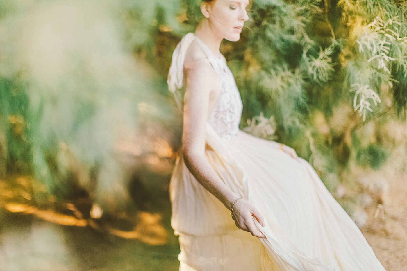 Delicate and whimsical bride Hawaii destination wedding photographer