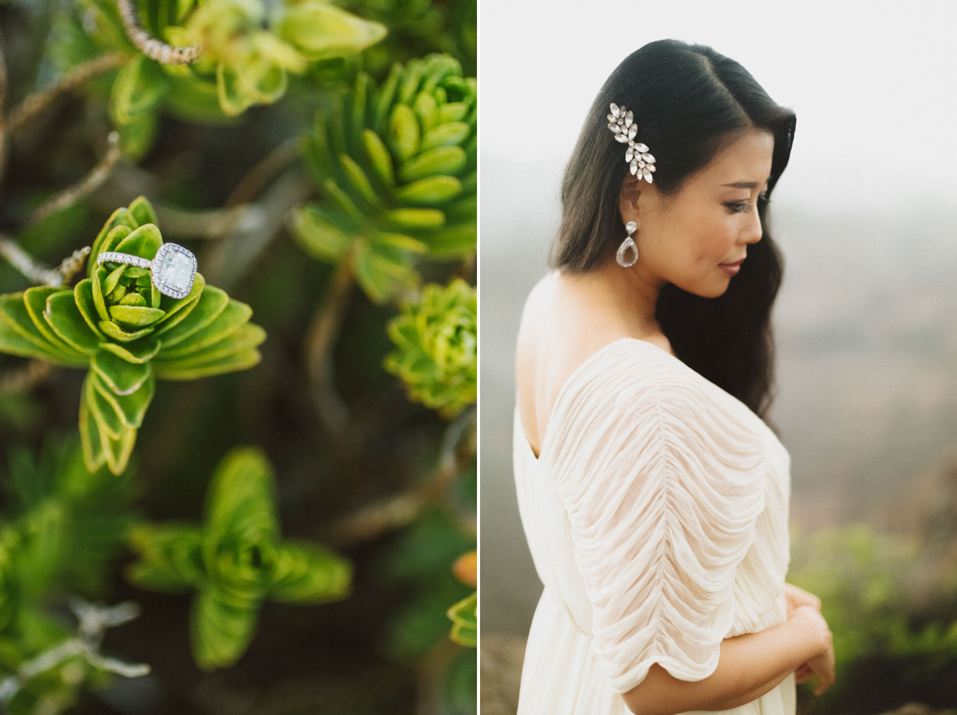 Haleakala Bride and greenery