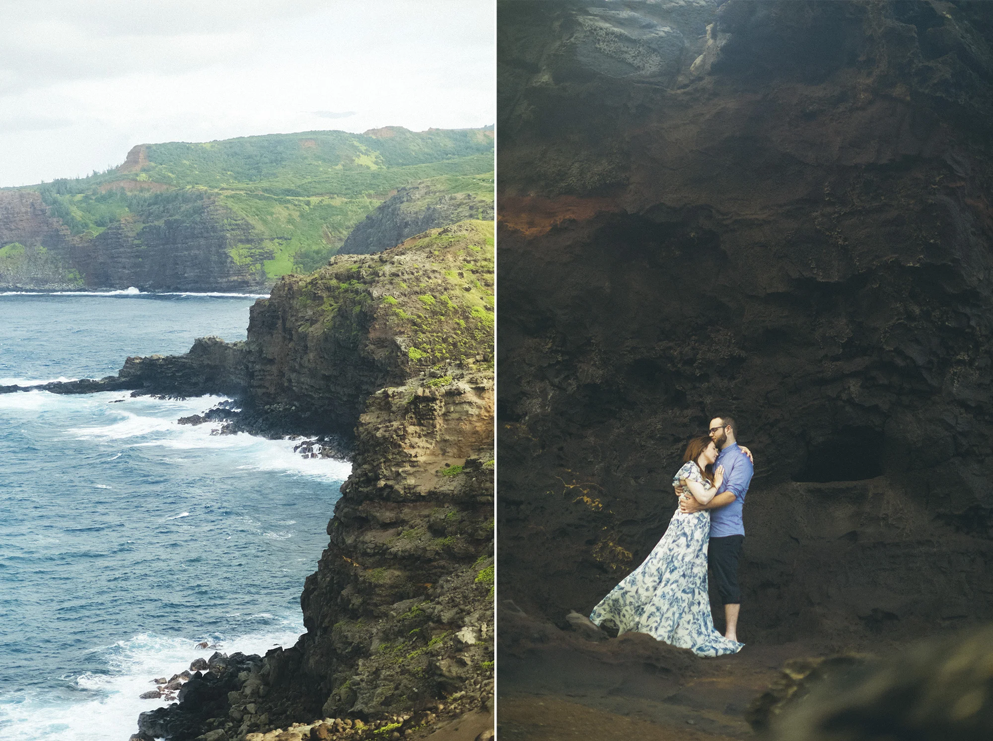 Tara + Keith {Epic Day After Wedding Maui Love Session at Nakalele Blowhole}