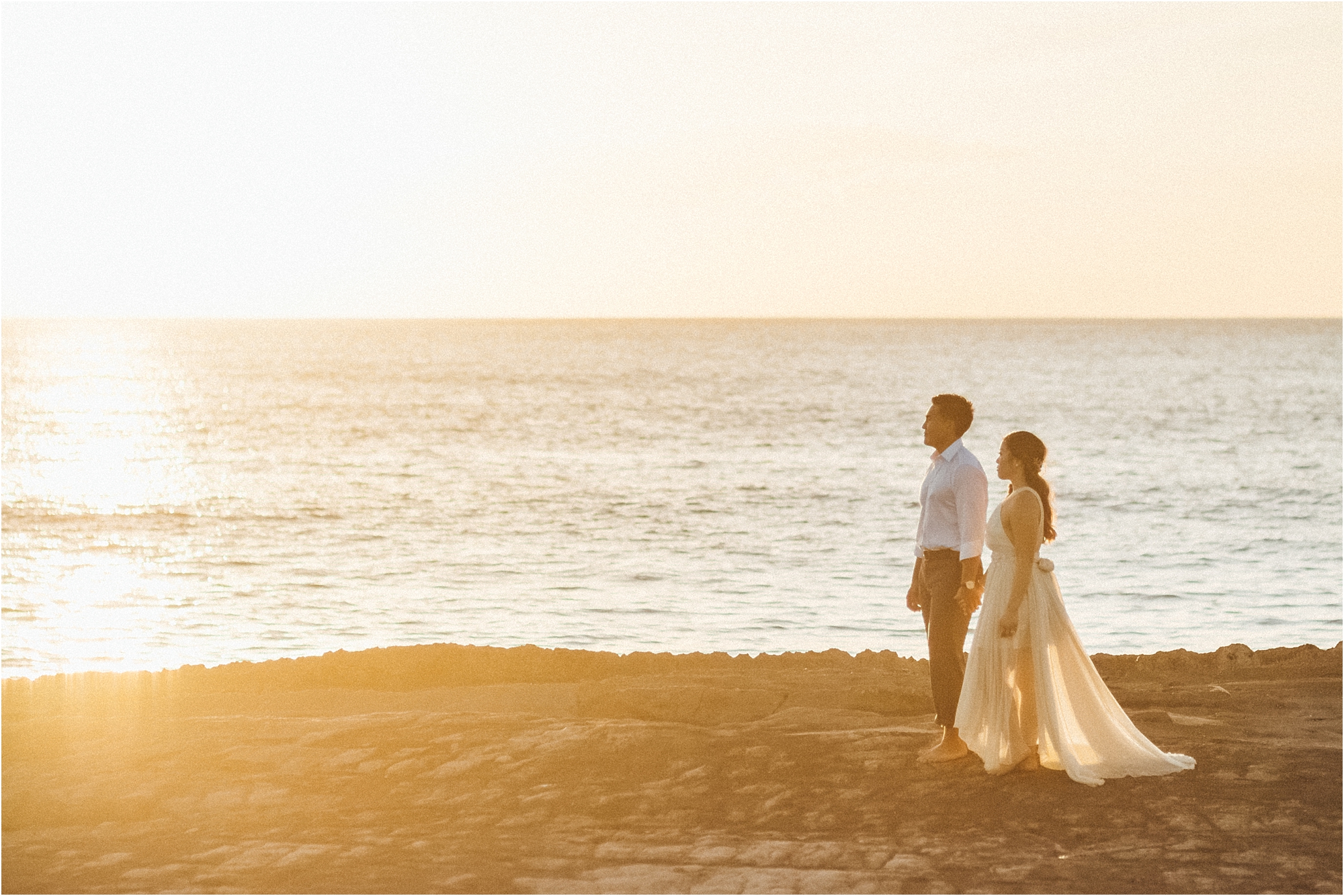 Day after wedding couples session in Oahu, Hawaii
