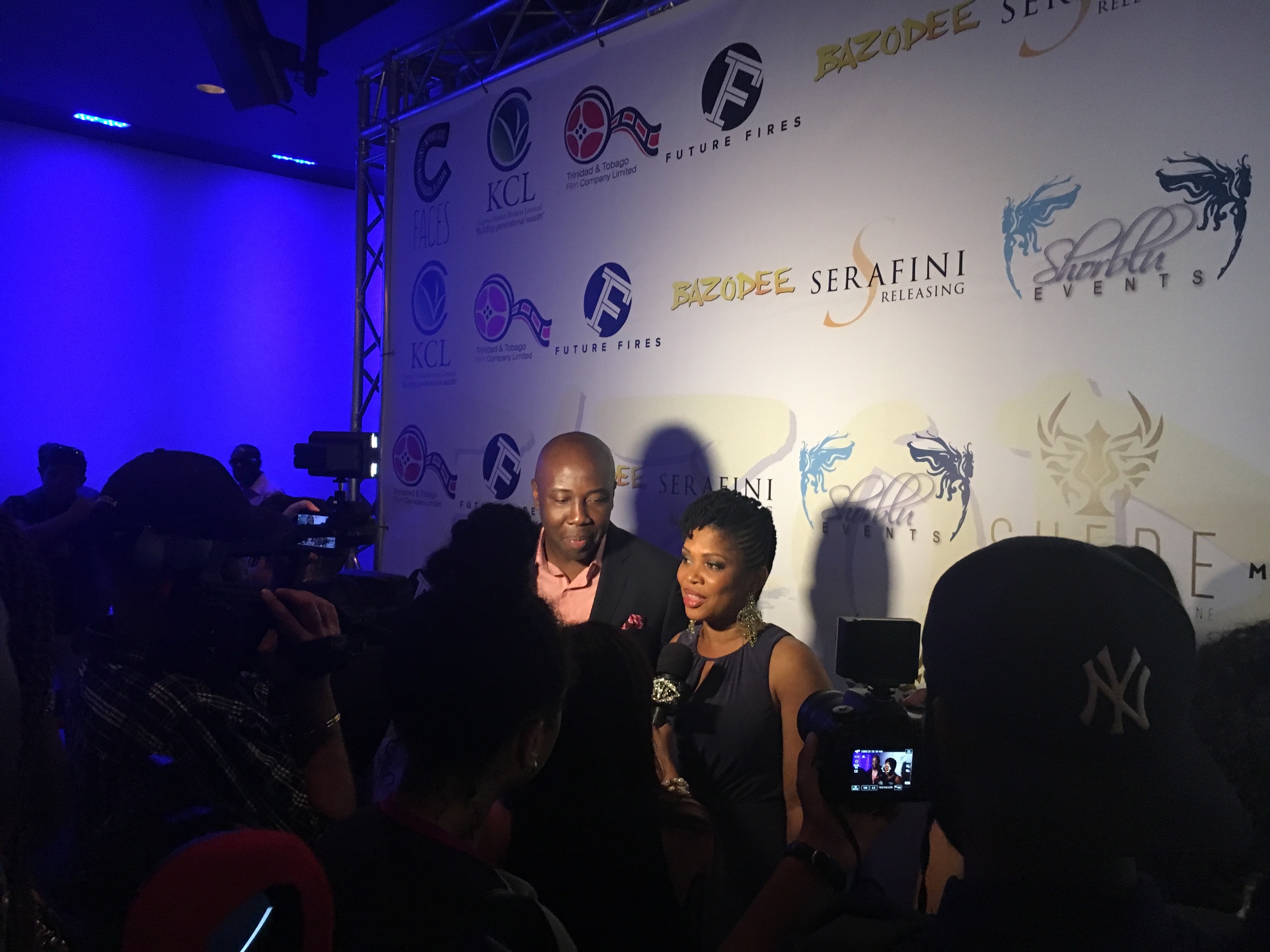 Ancil McKain & Claire Ince at New York City premiere