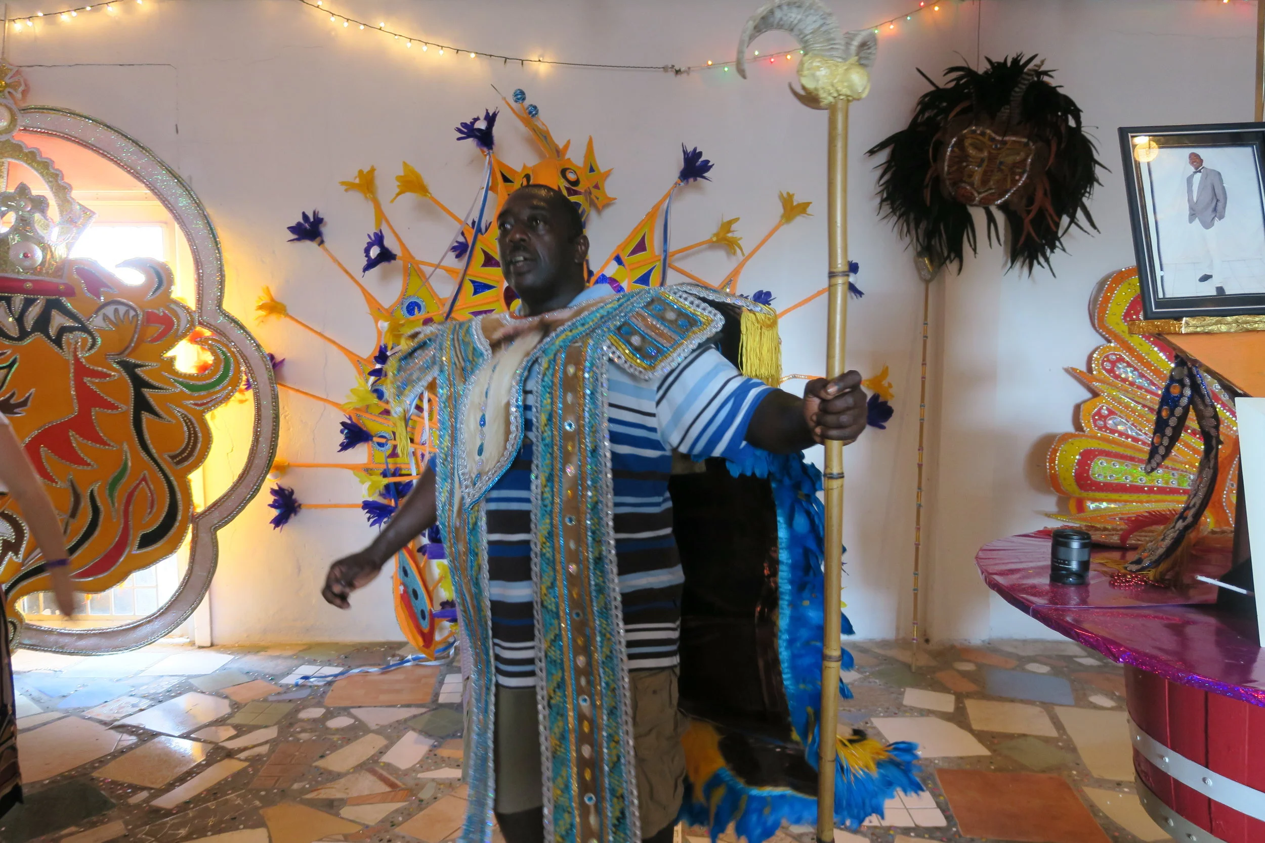 Quinton Woodside in costume