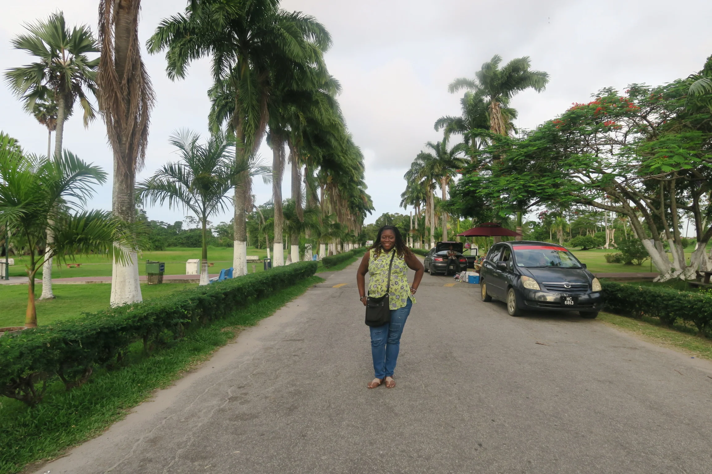 At the Botanical Gardens in Guyana