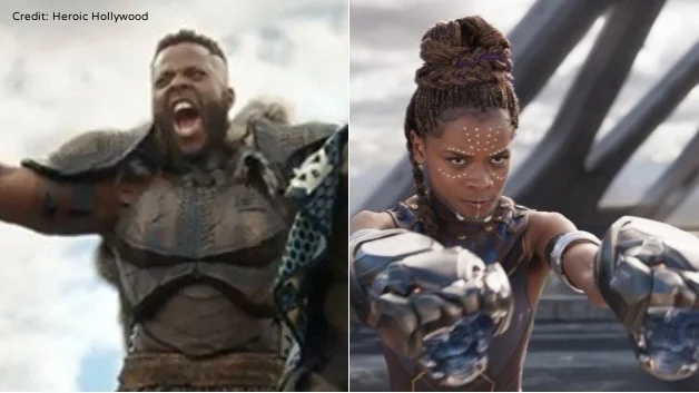 Winston Duke , Trinidad & Tobago and Letitia Wright , Guyana