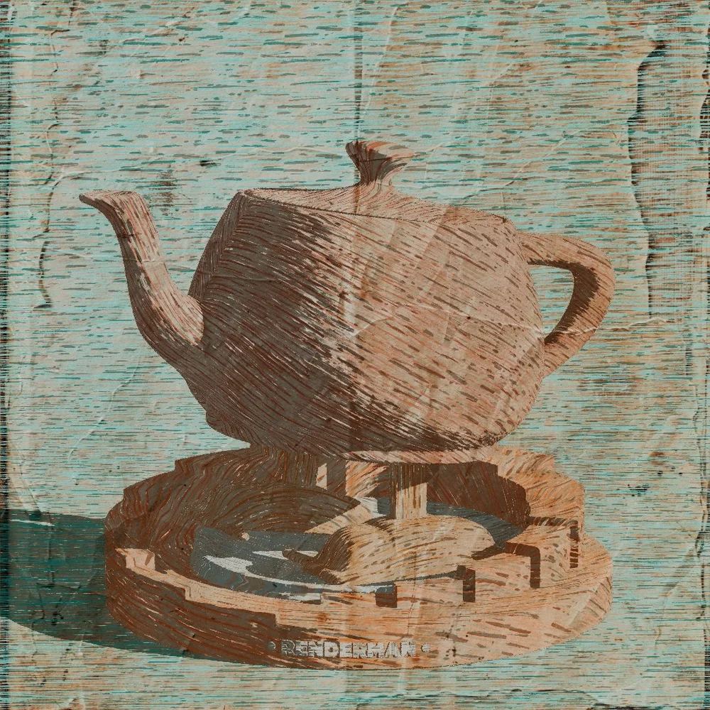 RenderMan NPR Worn Out Etch Preset | IRONIC3D