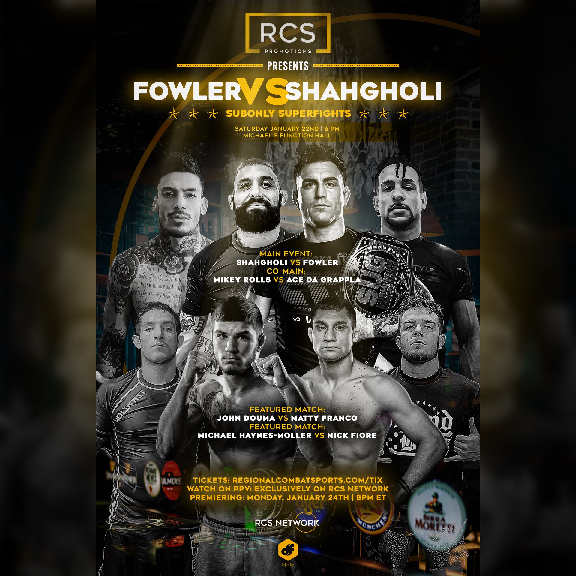 Regional Combat Sports Grappling Event Poster