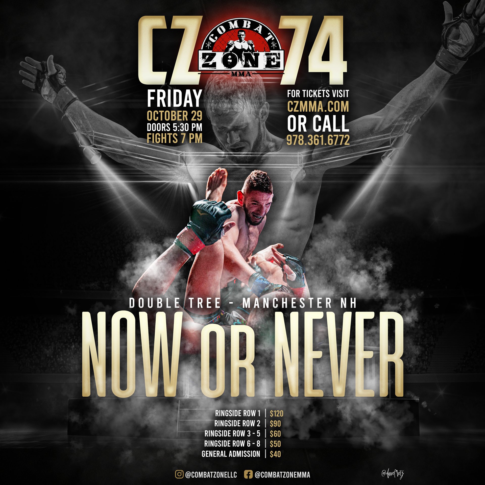 Combat Zone 74 Event Poster