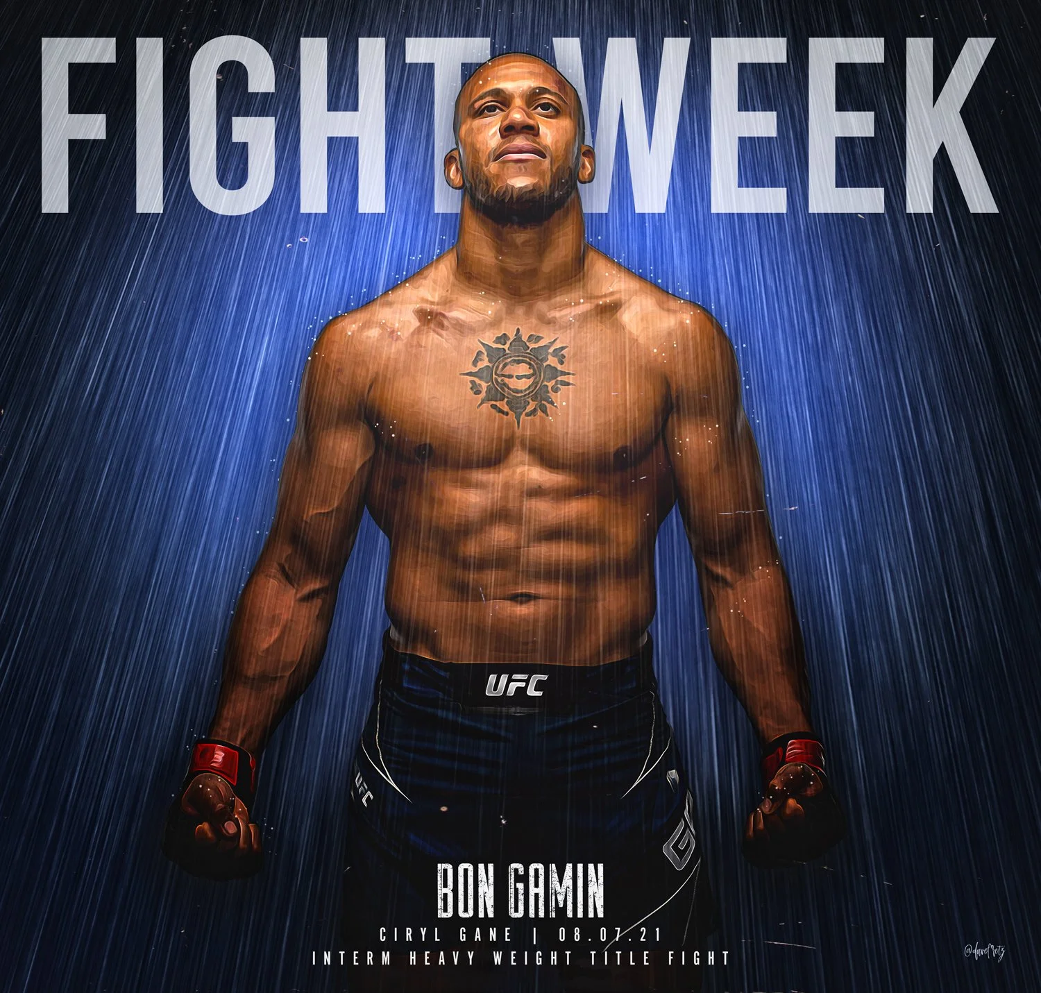 Cyril Gane Promotional Graphic