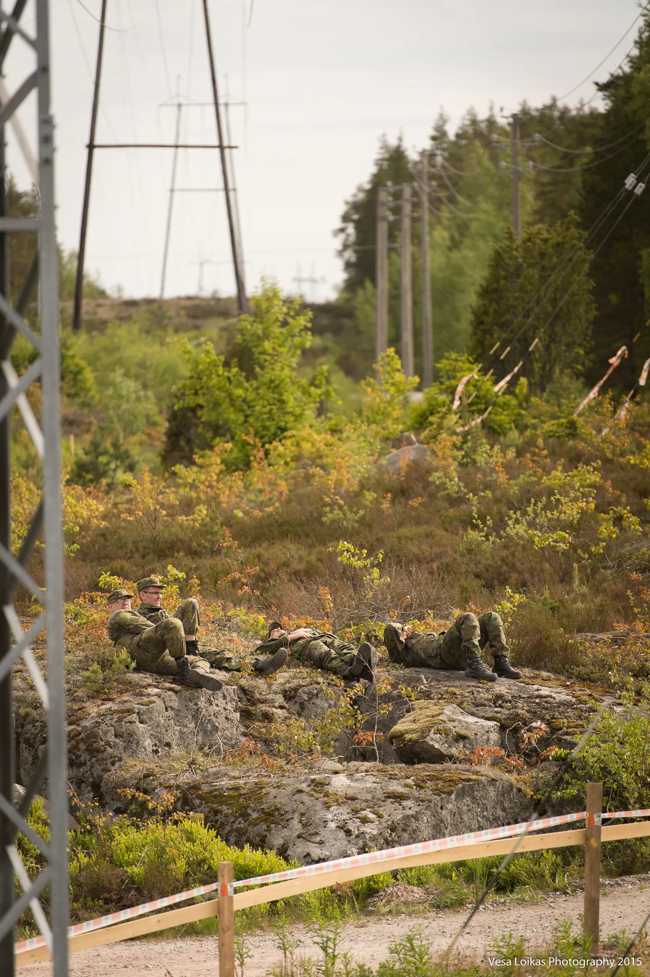 Soldiers working hard to get everything ready - seriously, they've done a stellar job getting the infrastructure ready.