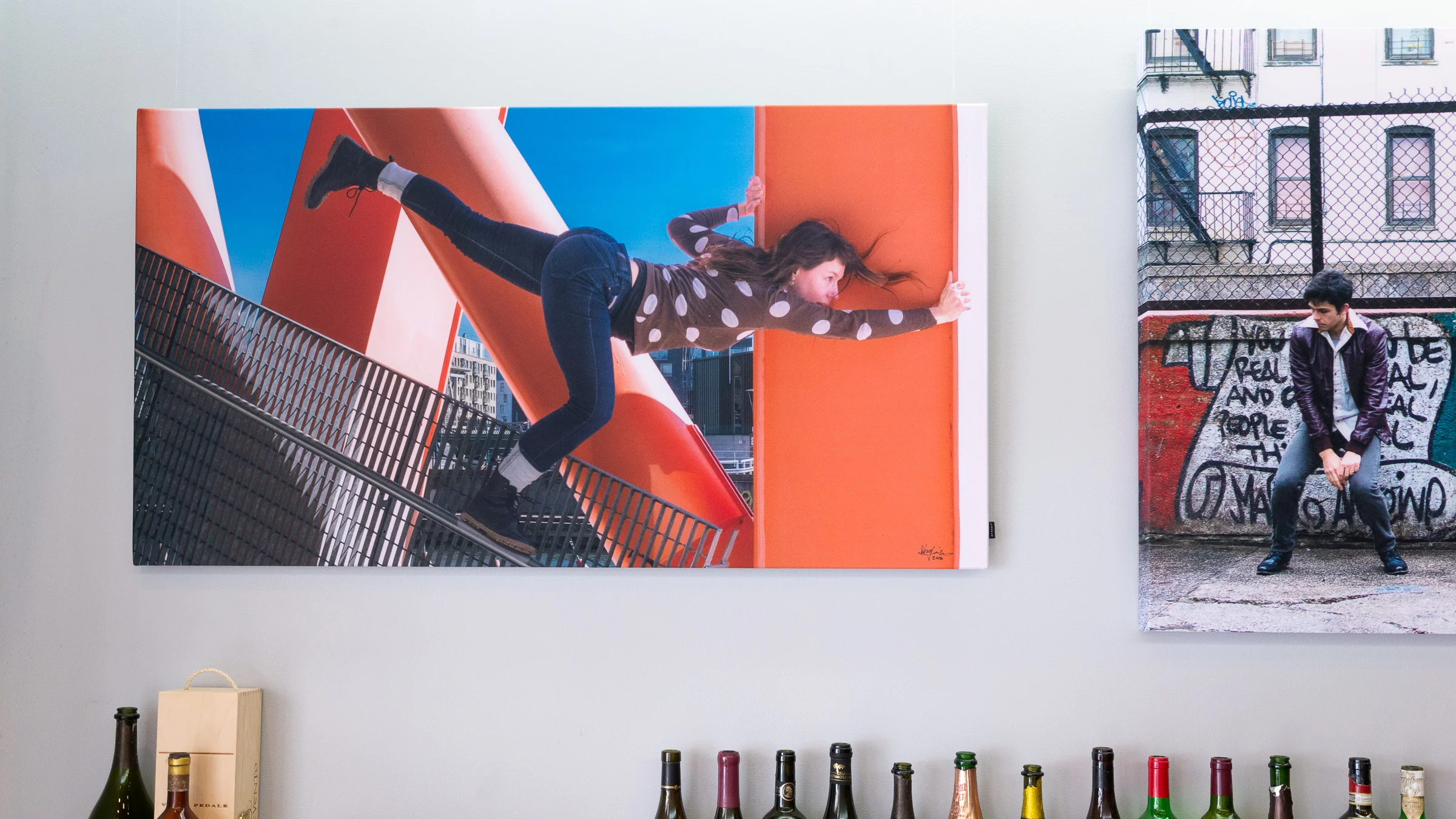 INTERACTIONS SOLO EXHIBITION STRUCTURAL INTEGRITY - Ruoholahti, Helsinki, Finland dancer: Kristiina Turtiainen 130 x 70 cm