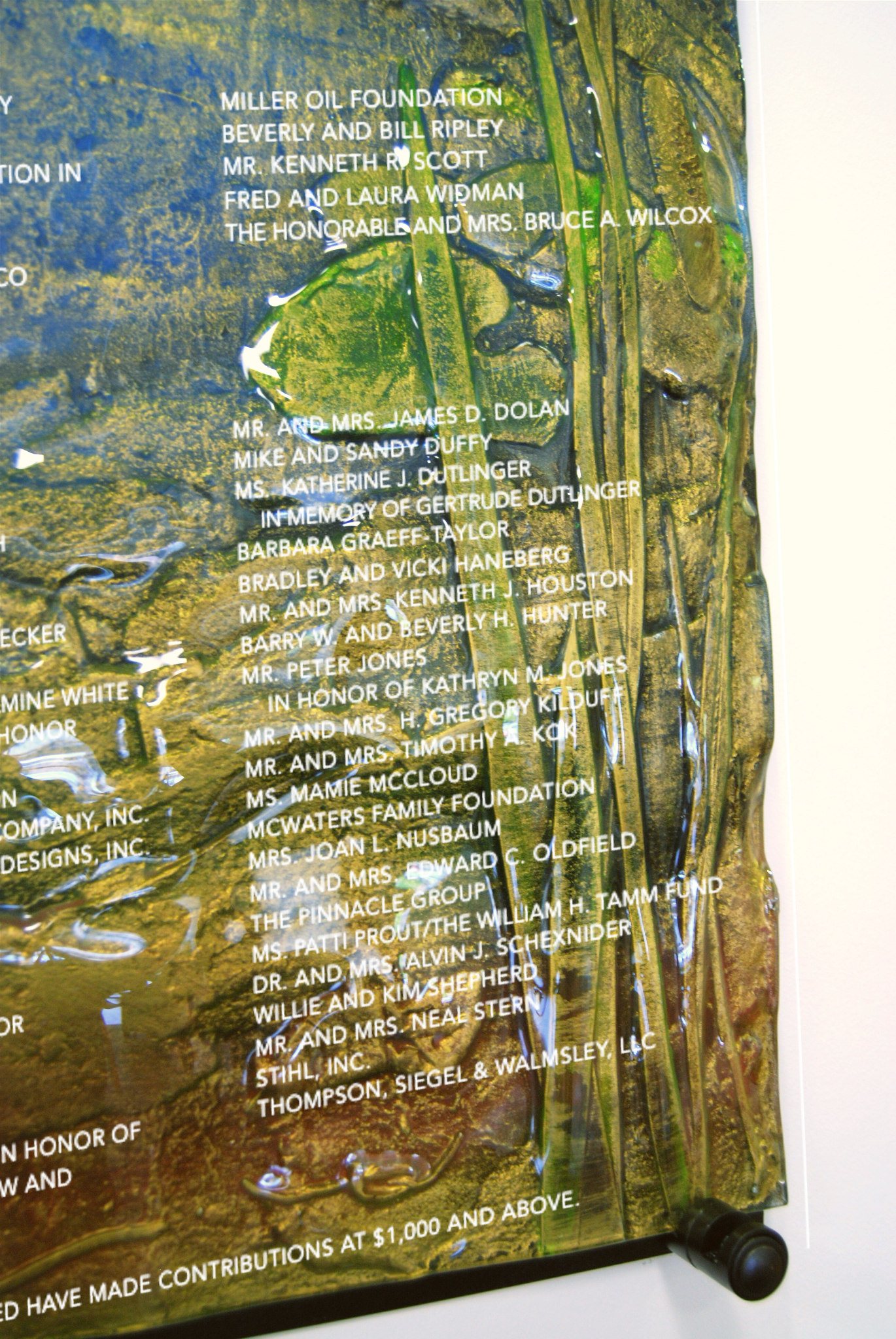 Lotus Design Donor Recognition Wall
