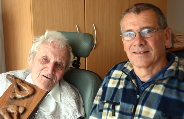 Ernst Strupler mit seinem Sohn Ueli.
