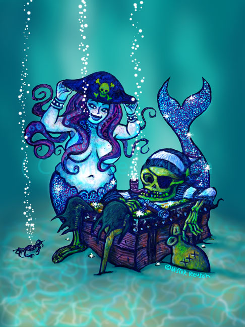 "Mermaid & Pirate"