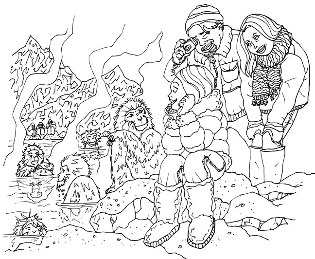 "Run Away From Home" line art