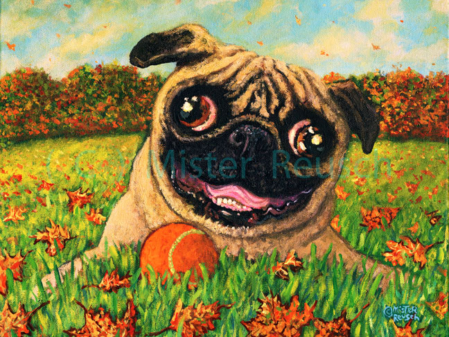 "Autumn Pug"