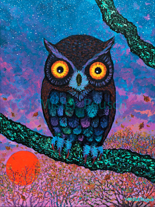 "Harvest Moon Owl"