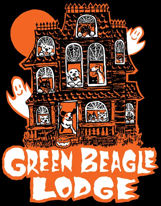Green Beagle Lodge Halloween t-shirt design
