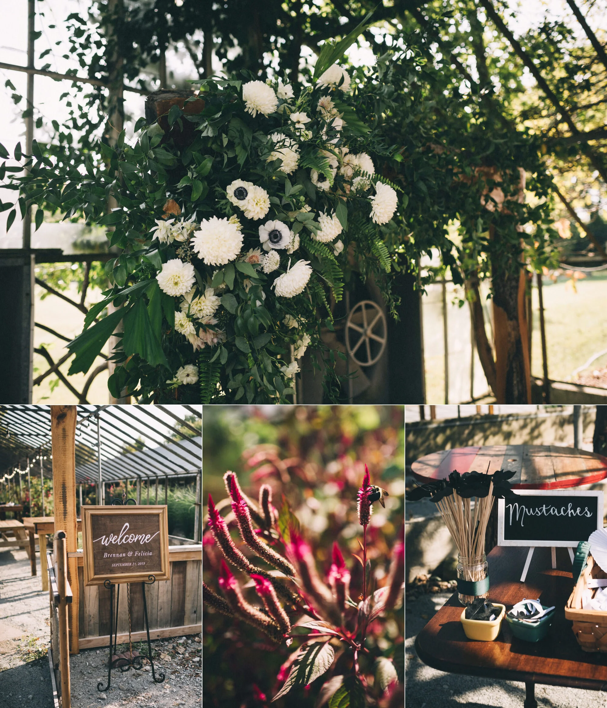 Greenhouse Wedding at 3rd Turn Brewery's Oldham Gardens by Louisville