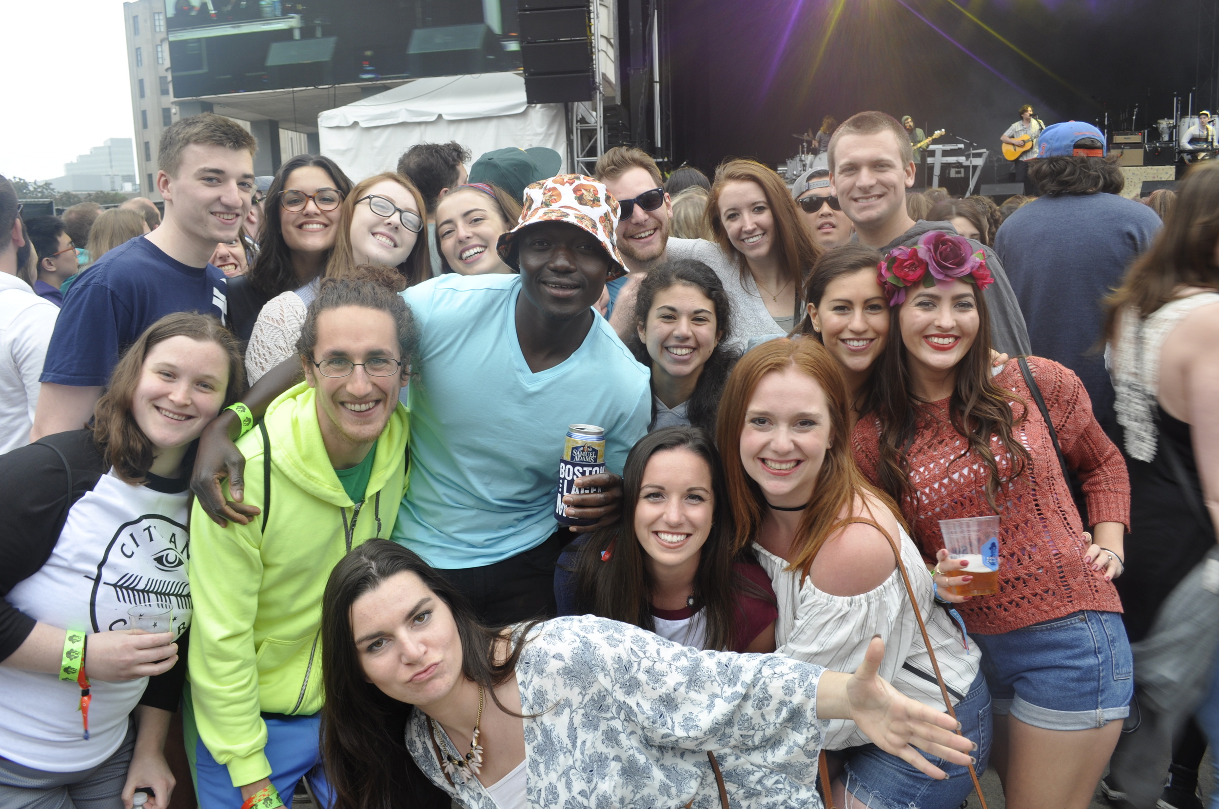 Squad picture from The Front Bottoms performance