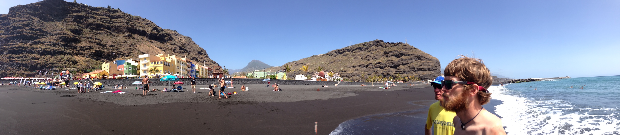Tezacorte - lowest point on the course (after the start)… Some beach time with Patagonia teammates before race day.